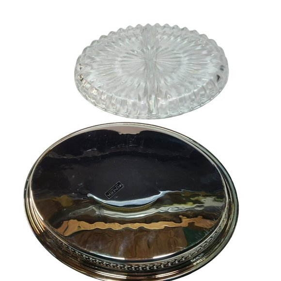 Vintage Oneida Oval Gallery Tray Divided Serving Tray Relish Dish Serveware - Picture 7 of 12